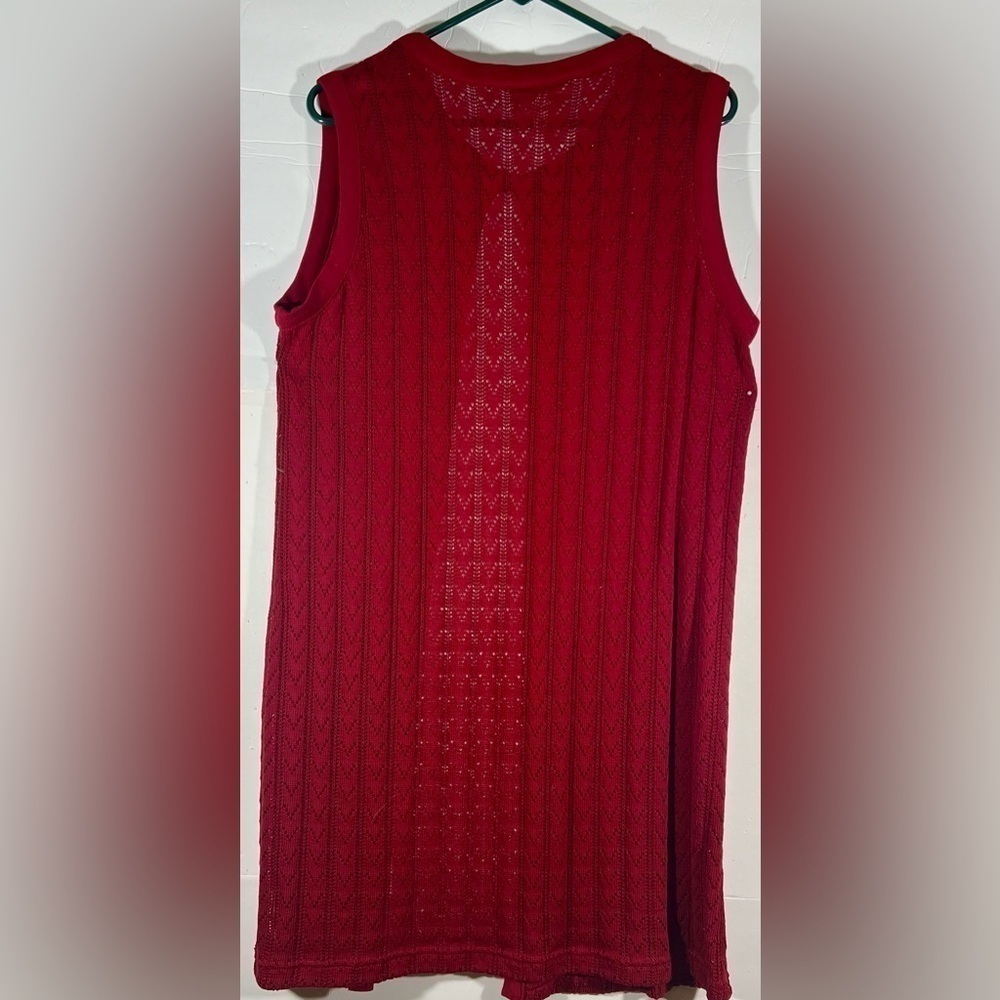 COLDWATER CREEP COMBINATION RED SWEATER AND SKIRT SIZE MEDIUM - Picture 3 of 6